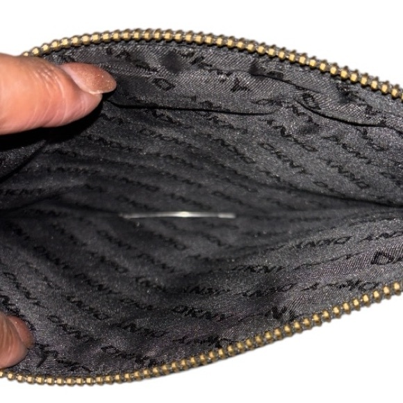 DKNY Black Textured Clutch, NWOT - Picture 5 of 9